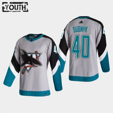 Dětské Hokejový Dres San Jose Sharks Dresy Devan Dubnyk 40 2020-21 Reverse Retro Authentic